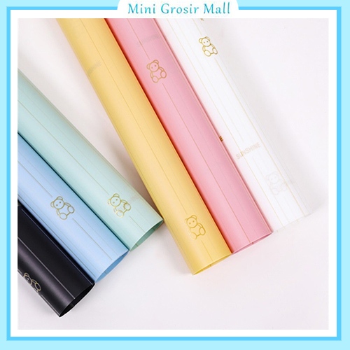 

20 Lembar Kertas buket bunga line bear flower wrapping papet KB6096