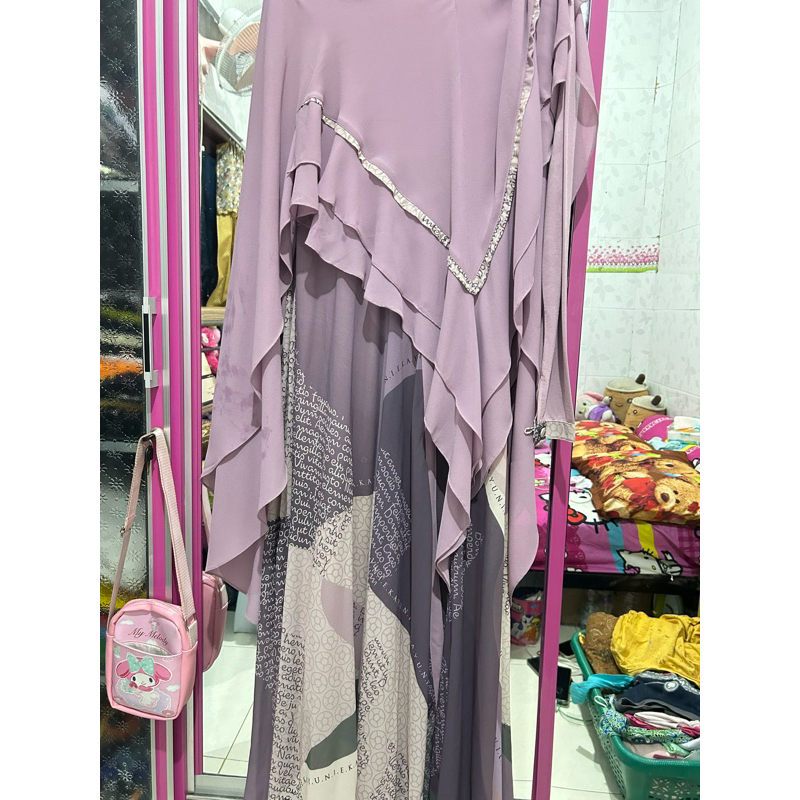 gamis kayunie premium lilac