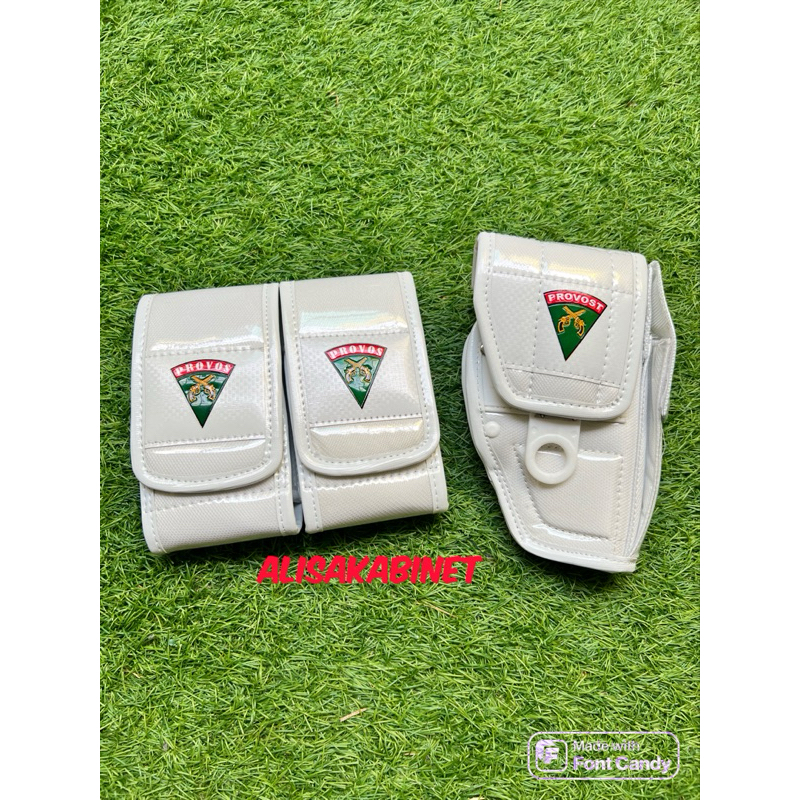 Sarung Magazen Holster Pistol Provos Putih TNI AD