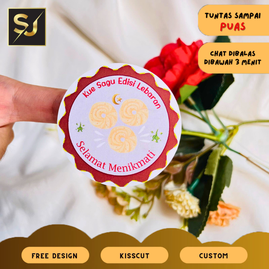 

2-4 STIKER KUE LABEL, KUE KERING, KUE KERING TOPLES, KUE LEBARAN