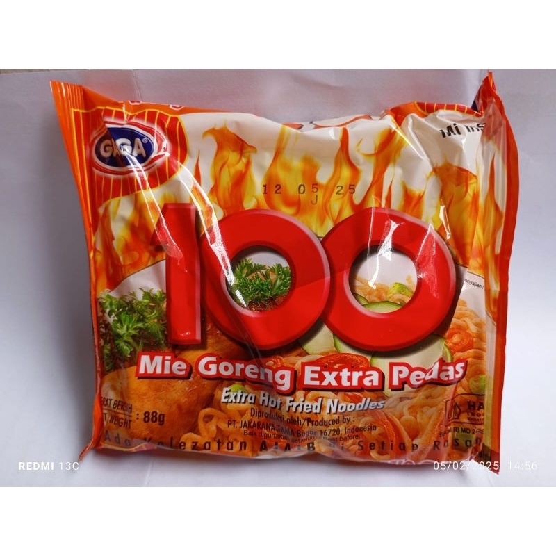 

Mie Goreng Extra Pedas 88g