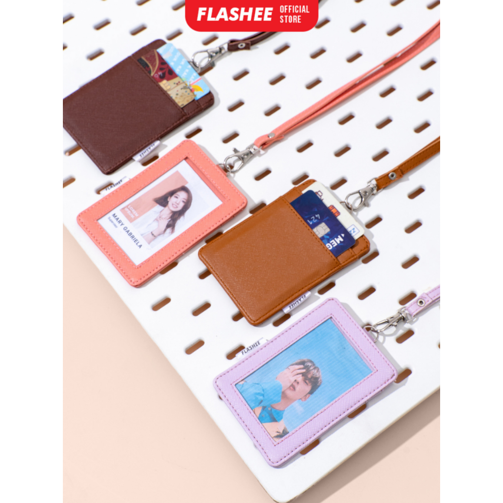

Flashee Name Tag ID Card Holder Kulit Cole Lanyard Termurah Berkualitas PU Leather Lanyard NameTag