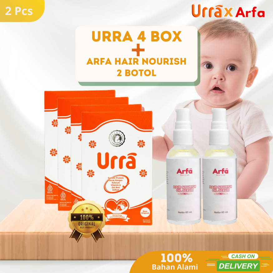 

[BUNDLING] Susu URRA 4 Box + Arfa Hair Nourish Serum 2 Botol