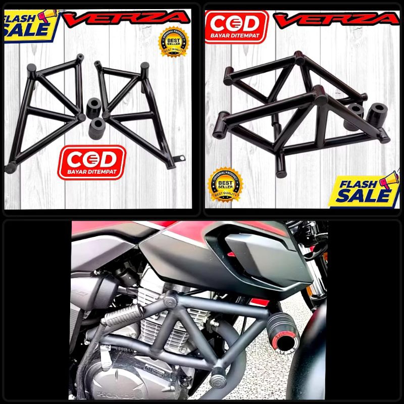 Crashbar Tubular CB Verza Crashbar slider Agna crashbar Honda CB Verza