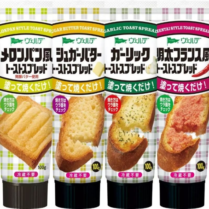 

mentai / garlic / melonpan / sugar spread toast jepang - selai jepang