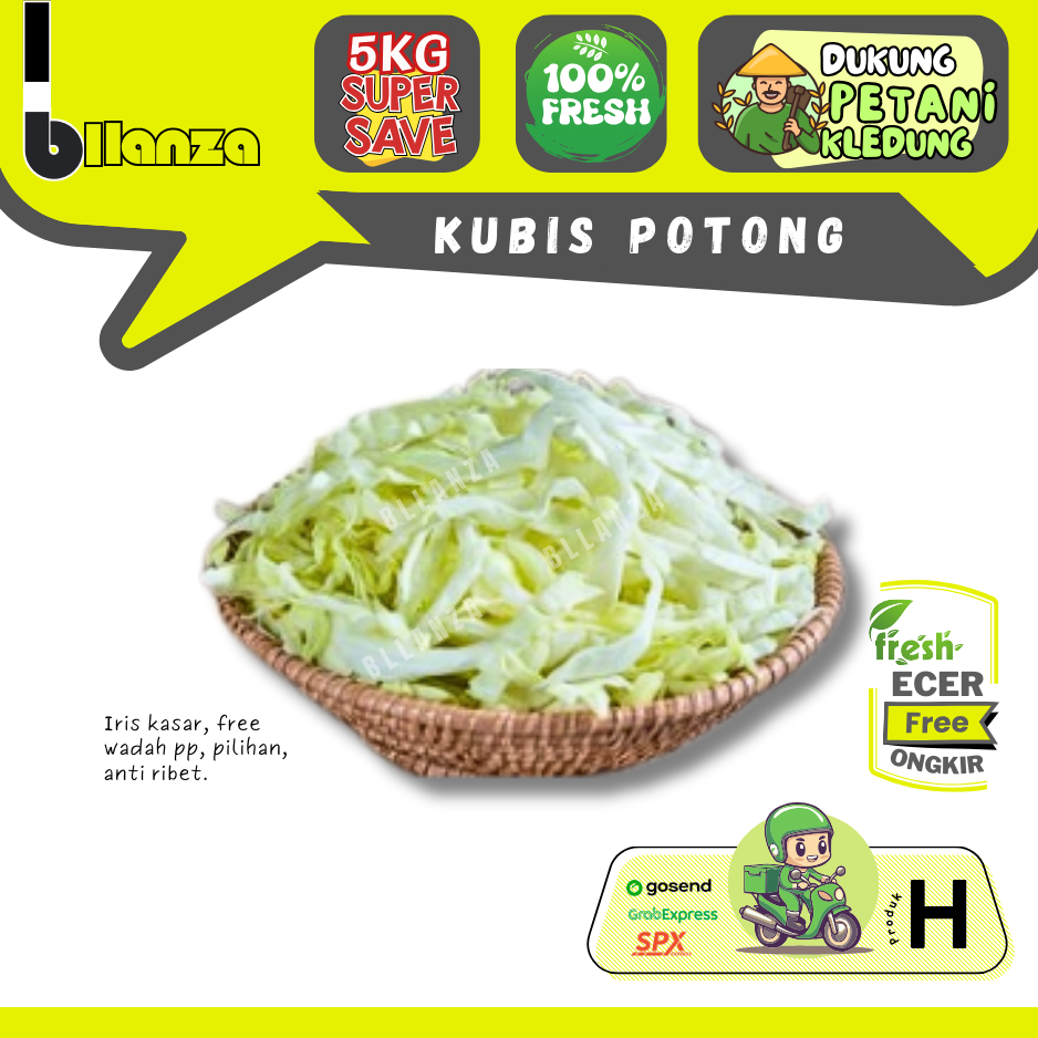 

Bllanza | Kubis Potong — Sayur Potong — Sahabat Makan Sayur ECER (H)