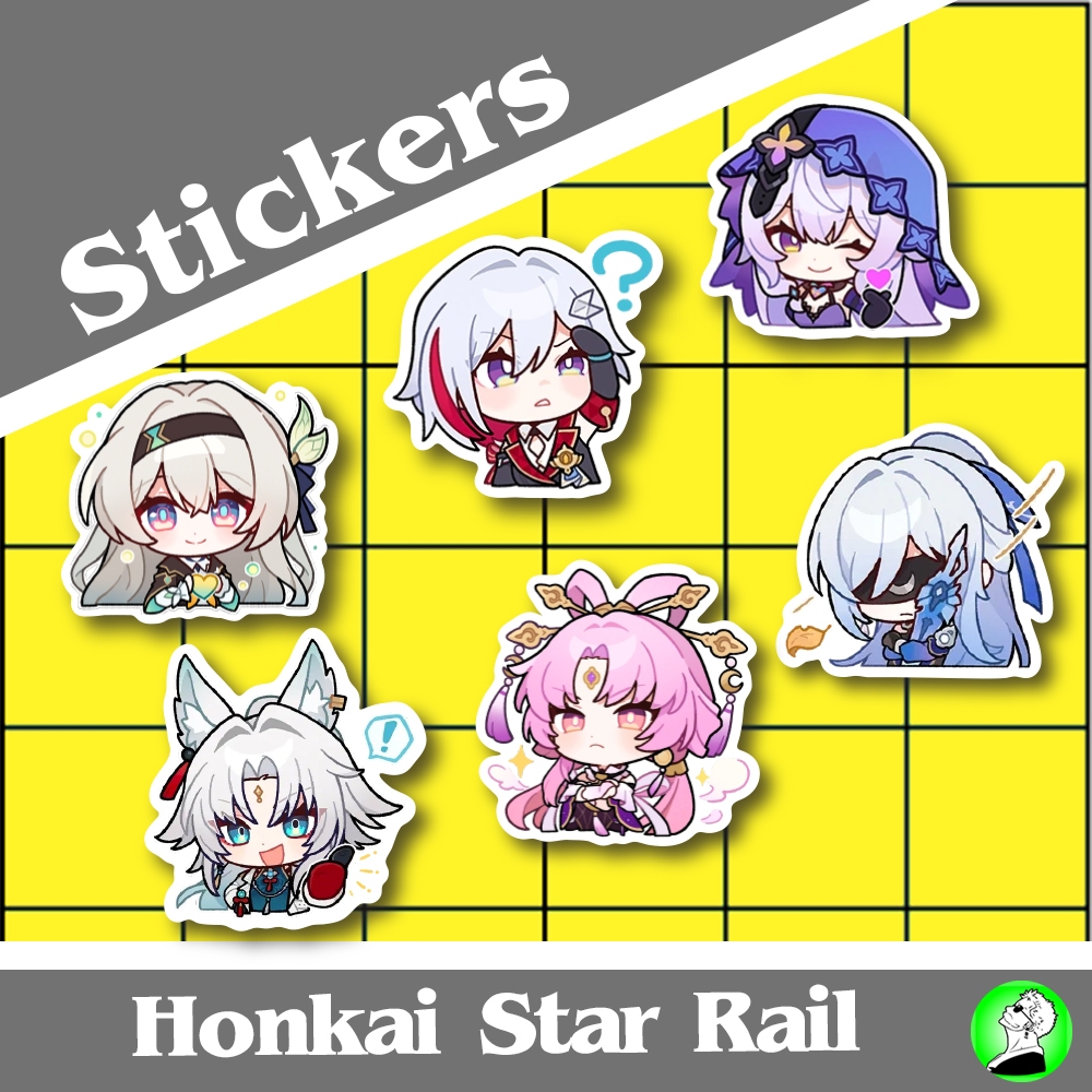 

Stiker Honkai Star Rail, Stiker Anime Vinyl Tahan Air dan Awet, ukuran +-6 cm