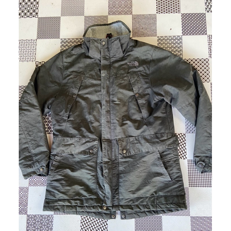 TNF model Parka Double Zipper size L sampai XL