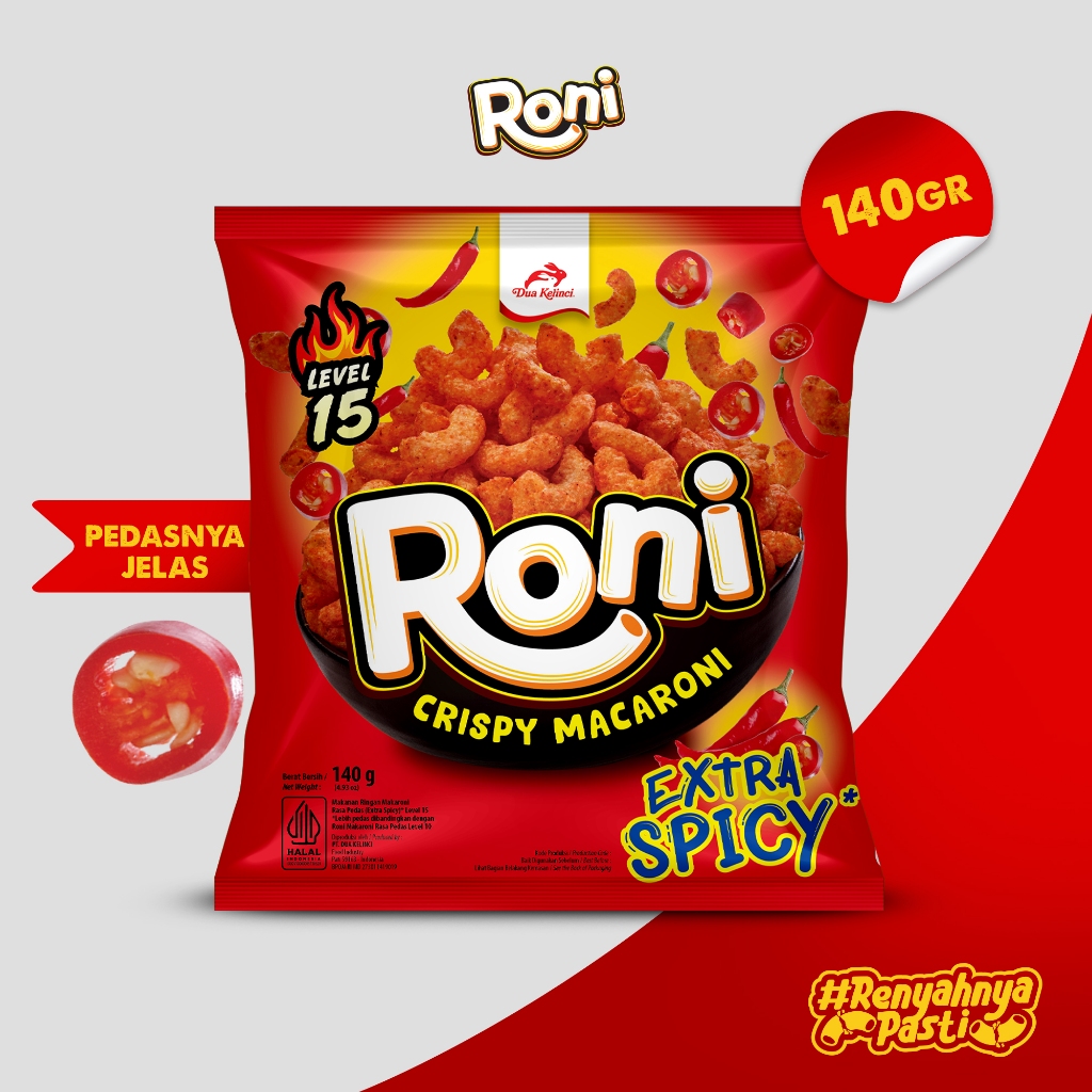 

RONI Makaroni Extra Spicy Level 15 135 gr