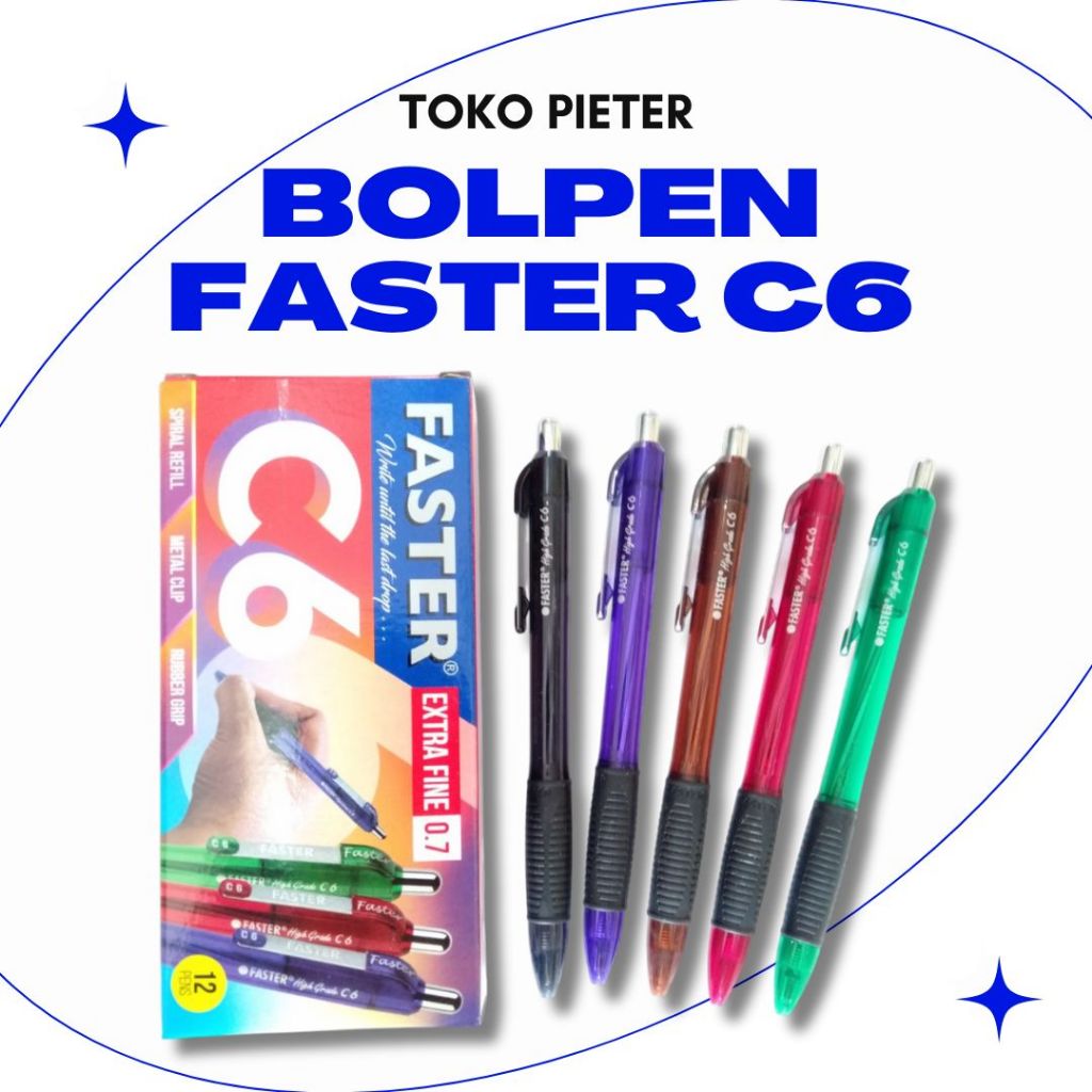 

BOLPEN / PULPEN / BALLPOINT FASTER C6 EXTRA FINE