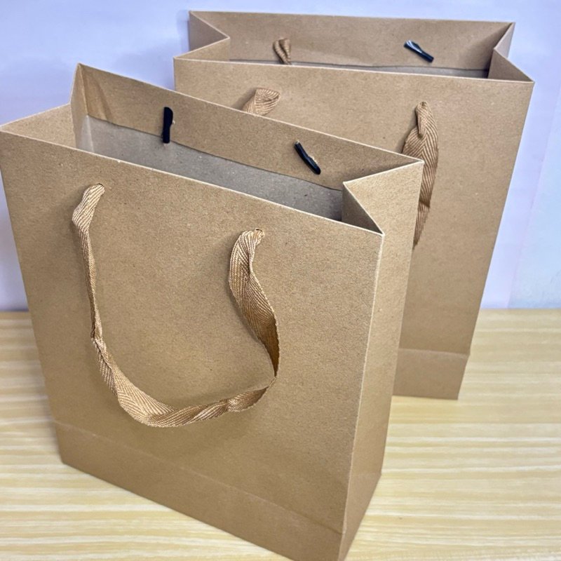 

Paper Bag Coklat Craft Tali Lebar Uk Sedang 19X24, 5X8 Cm