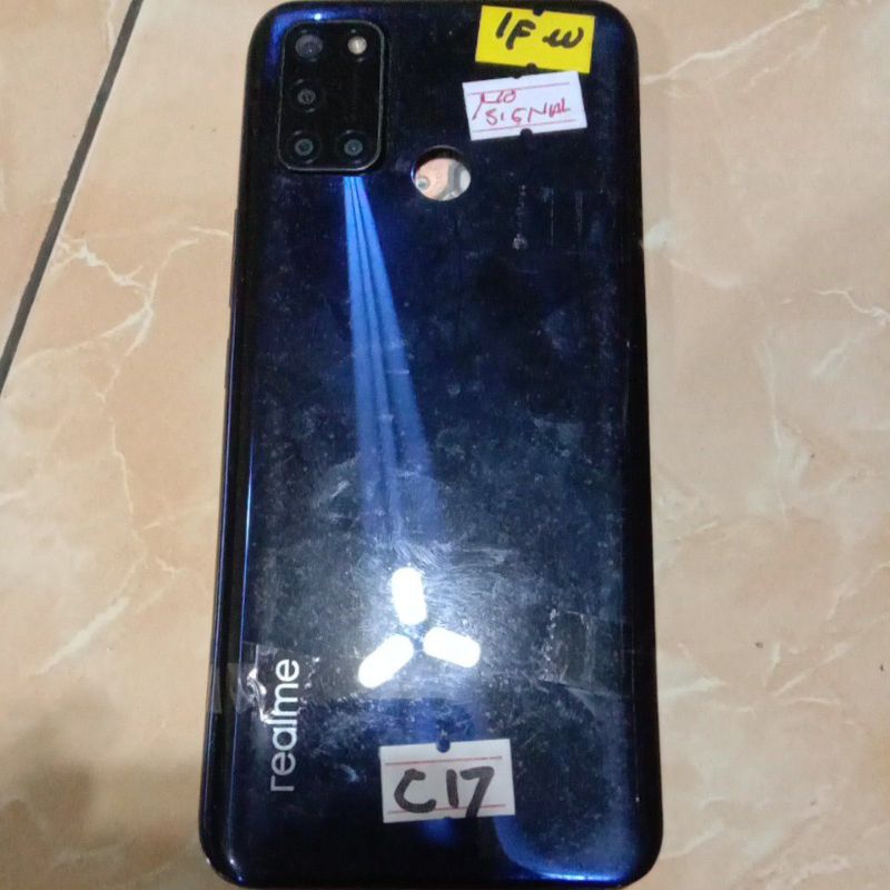 Realme c17 no signal minus lcd pecah