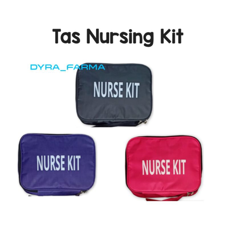 Tas Nurse Kit Warna Pilihan Hitam, Abu2, Merah Muda, Ungu, Hijau/ Tas Nursing Kit/ Tas Medical Kit