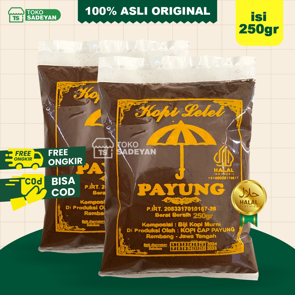 

Kopi Lelet Cap Payung 250 Gram Lasem Rembang Original