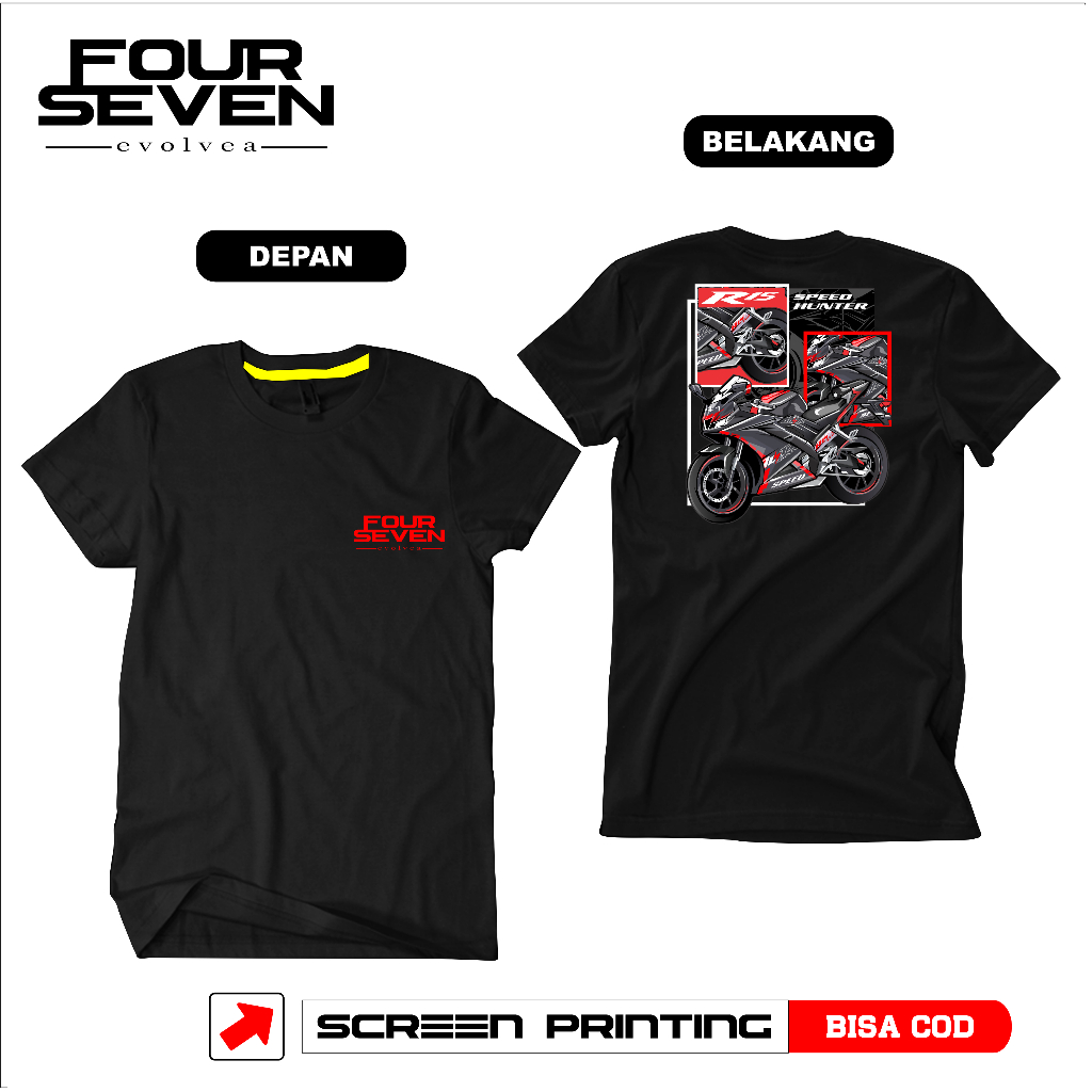 FOUR SEVEN Kaos Belakang R15 Speed Hunter