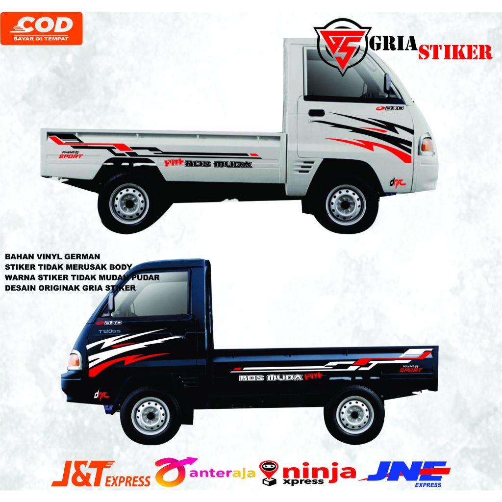 COD] STIKER CUTTING MOBIL VARIASI STIKER PICK-UP T120SS STICKER BODY SAMPING PICK UP T120SS TERLARIS