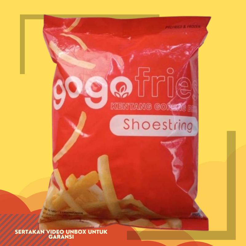 

Kentang Goreng Gogo 1 kg French Fries - Shoestring | GOGO SHOSTRING | CRINCLE CUT termurah