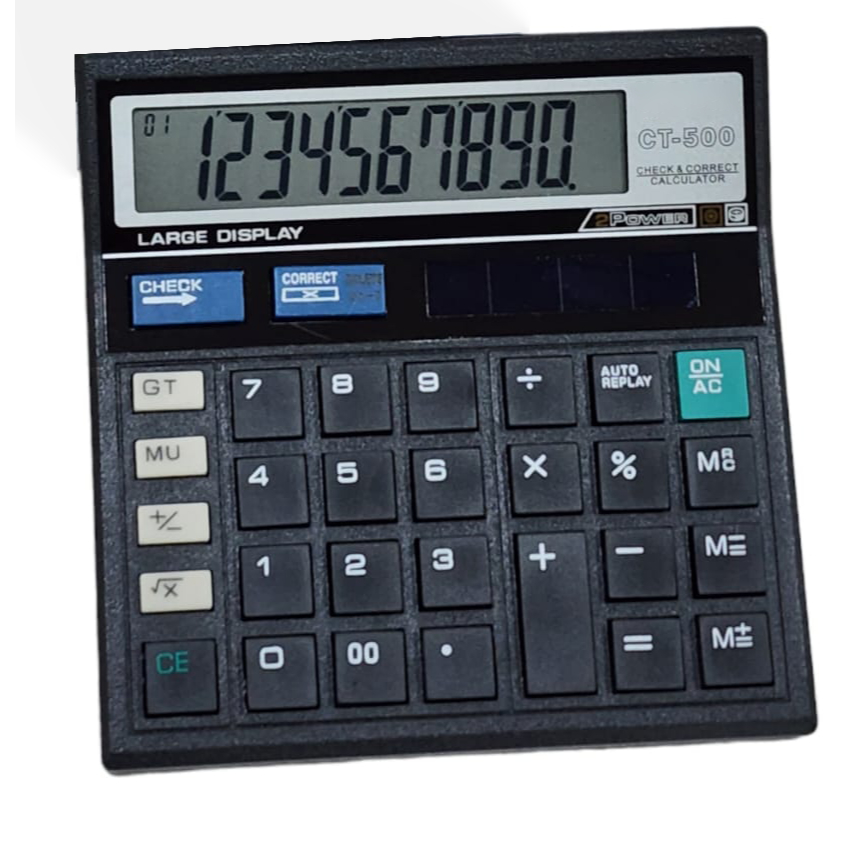 

Kalkulator Dagang 10 Digit CT-500 Calculator