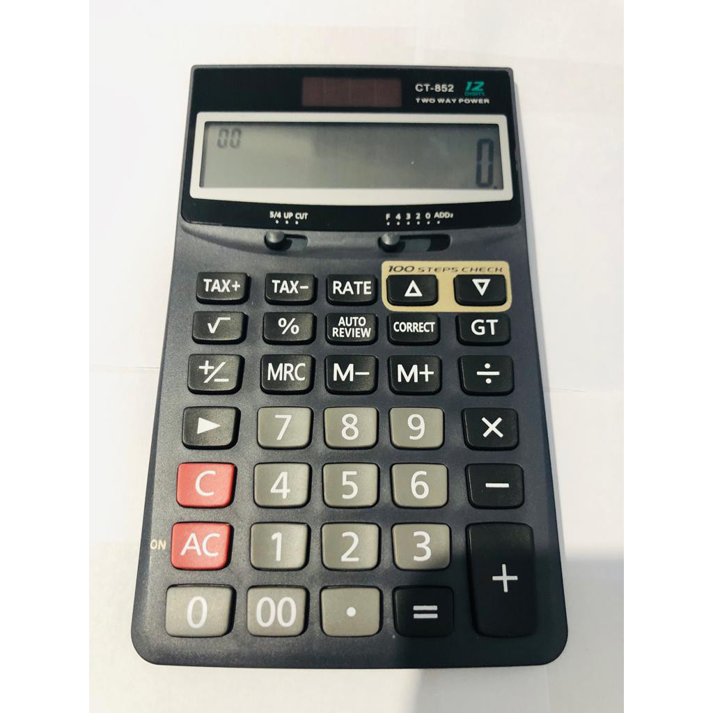 

KALKULATOR CT-852 12 DIGIT TAX CALCULATION