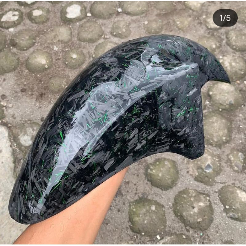 SPAKBOR DEPAN NINJA R RR CARBON FORGED.