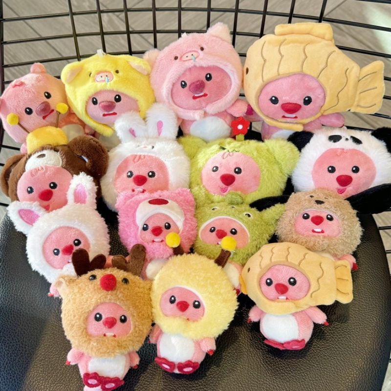 EL - (1) Gantungan kunci / tas boneka fluffy loopy | Cute loopy keychain | Cute doll bag charm