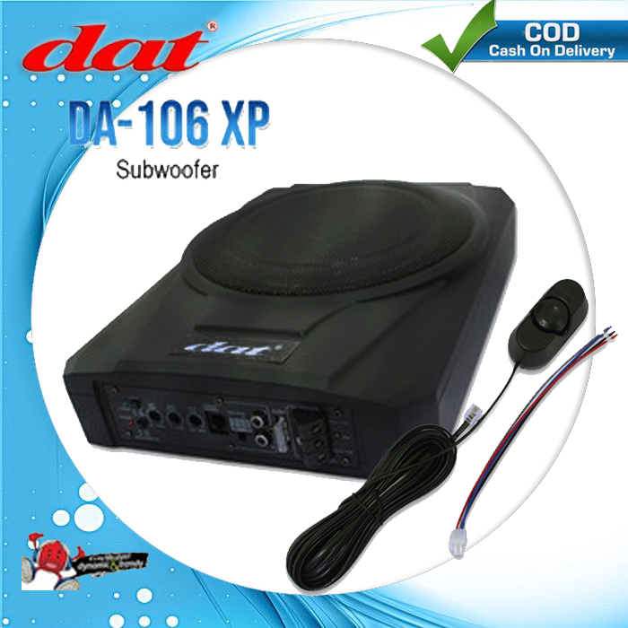 Subwoofer Kolong DAT DA-106XP Speaker Kolong Slim Underseat Subwoofer 10" Inch 400Watt - 106XQ