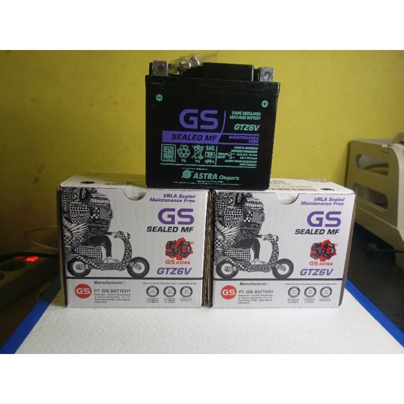 Aki Kering Gs Astra Otoparts GTZ6V Satria fu 150 Raider