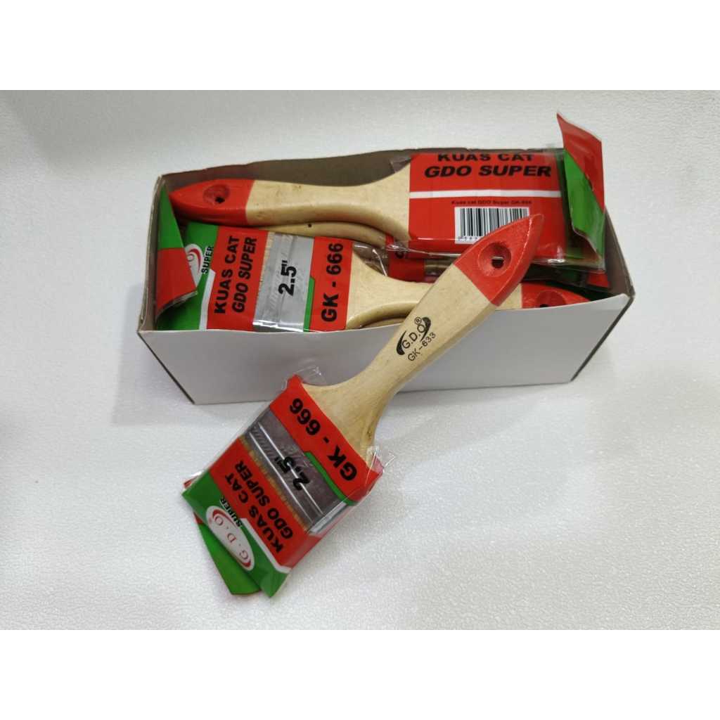 

12PCS /1 LUSIN Kuas Cat 1inch 1.5inch 2inch 2.5inch 3inch 4inch 5inch /Kuas Cat Gagang Kayu /Paint