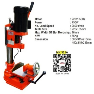 

Mesin Bor Pahat Kayu WIPRO MK-361A Bobok Kayu Mortiser Chisel Mortiz