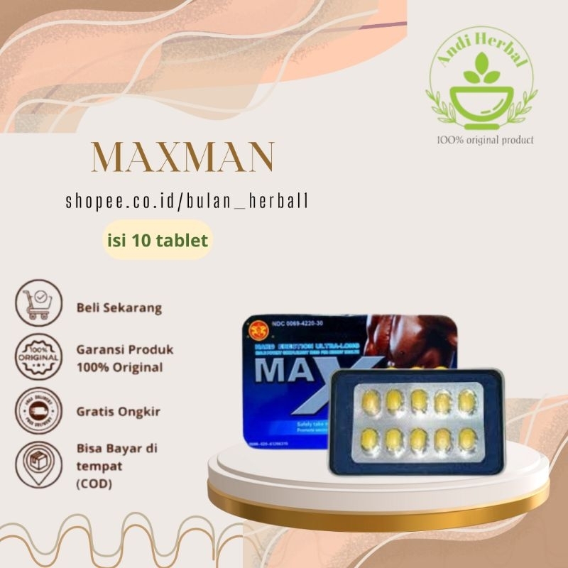 Obat Herbal -MAXMAN-Original-Obat Kuat Pria