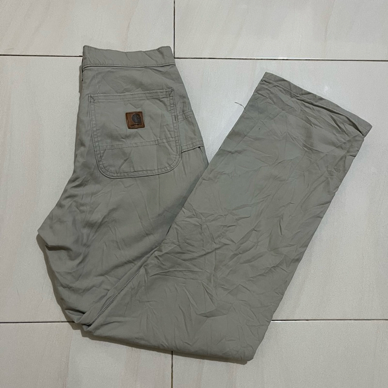 celana panjang Carhartt Canvas Work Dungaree B151 Carpenter