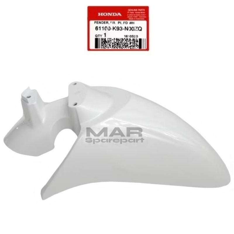 Spakbor Depan Putih Glossy Honda scoopy 2017 2021 Original