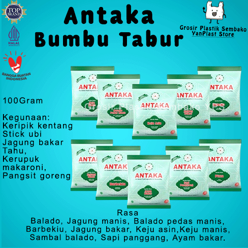 

ANTAKA - BUMBU TABUR INSTANT 100Gr Rasa Lengkap 1Renceng/10pcs
