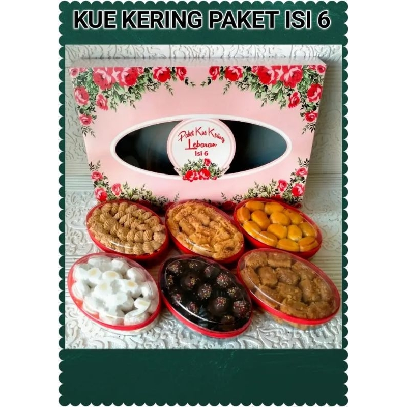 

Lizara Cookies Premium Paket isi 6 Kue Kering Hampers Paket Lebaran Ramadhan Idul Fitri