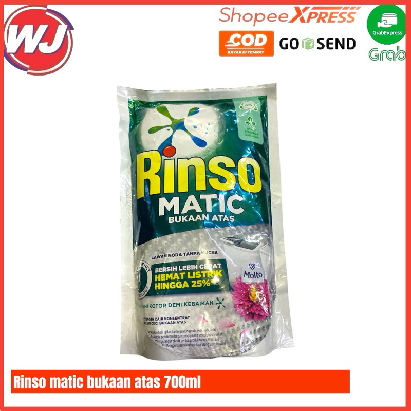 RINSO MATIC BUKAAN ATAS 700ML