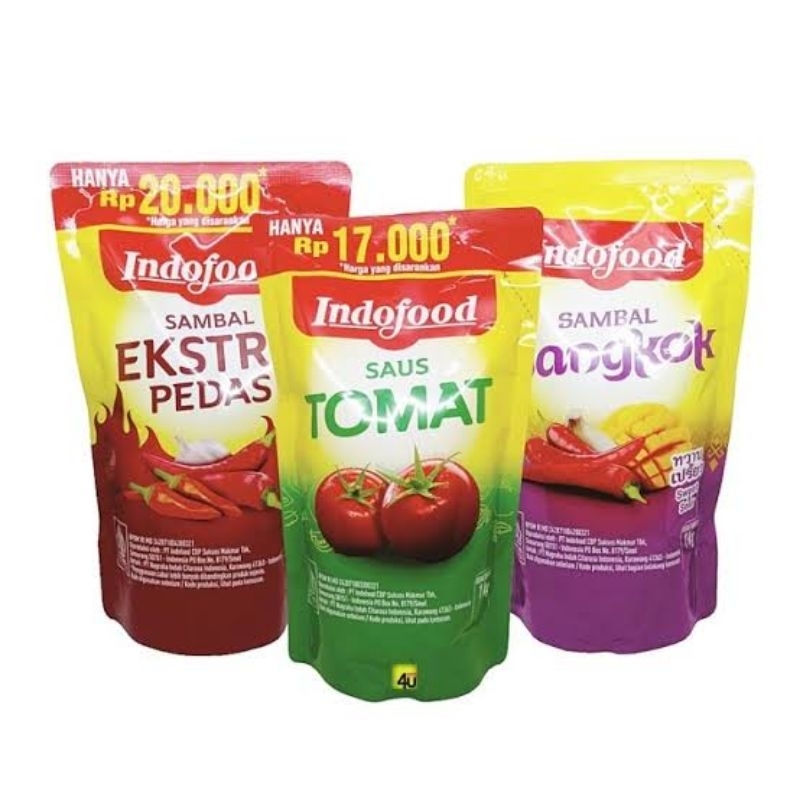 

Indofood - Saus Sambal dan Tomat - POUCH 1 kg - TOMAT