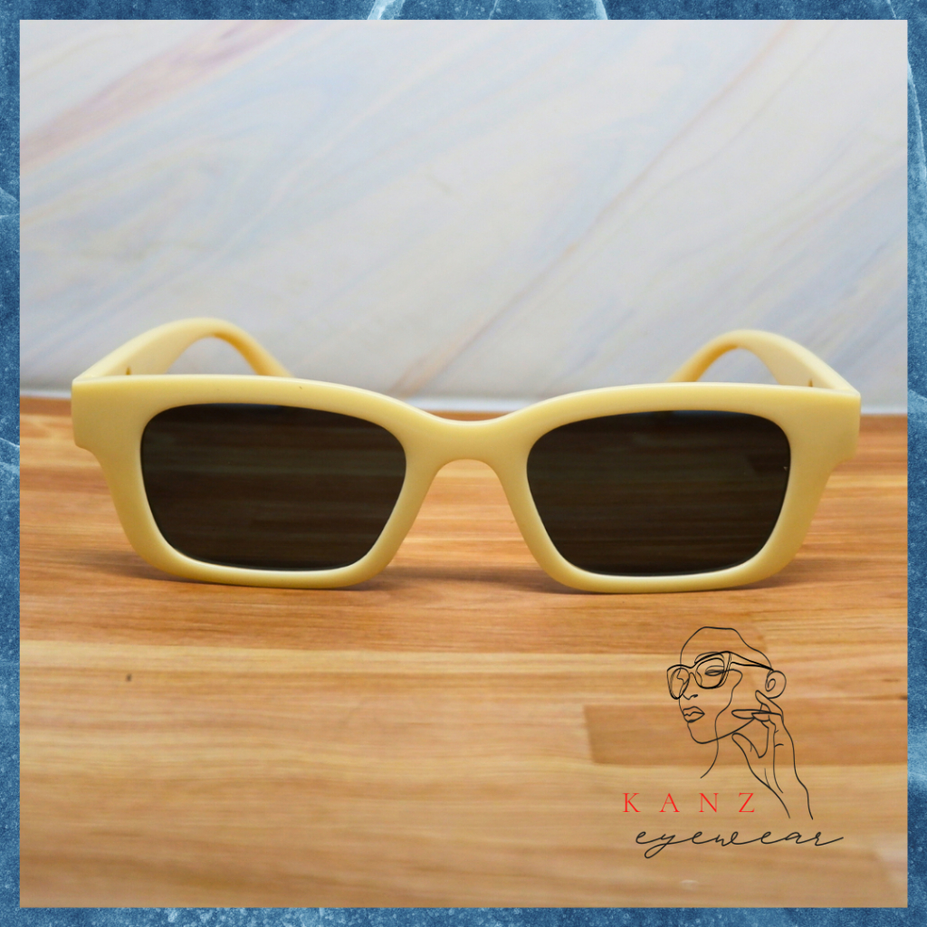 Kacamata Lucu Frame Kotak Tebal Kecil Putih Import Keren Korea Pria Wanita