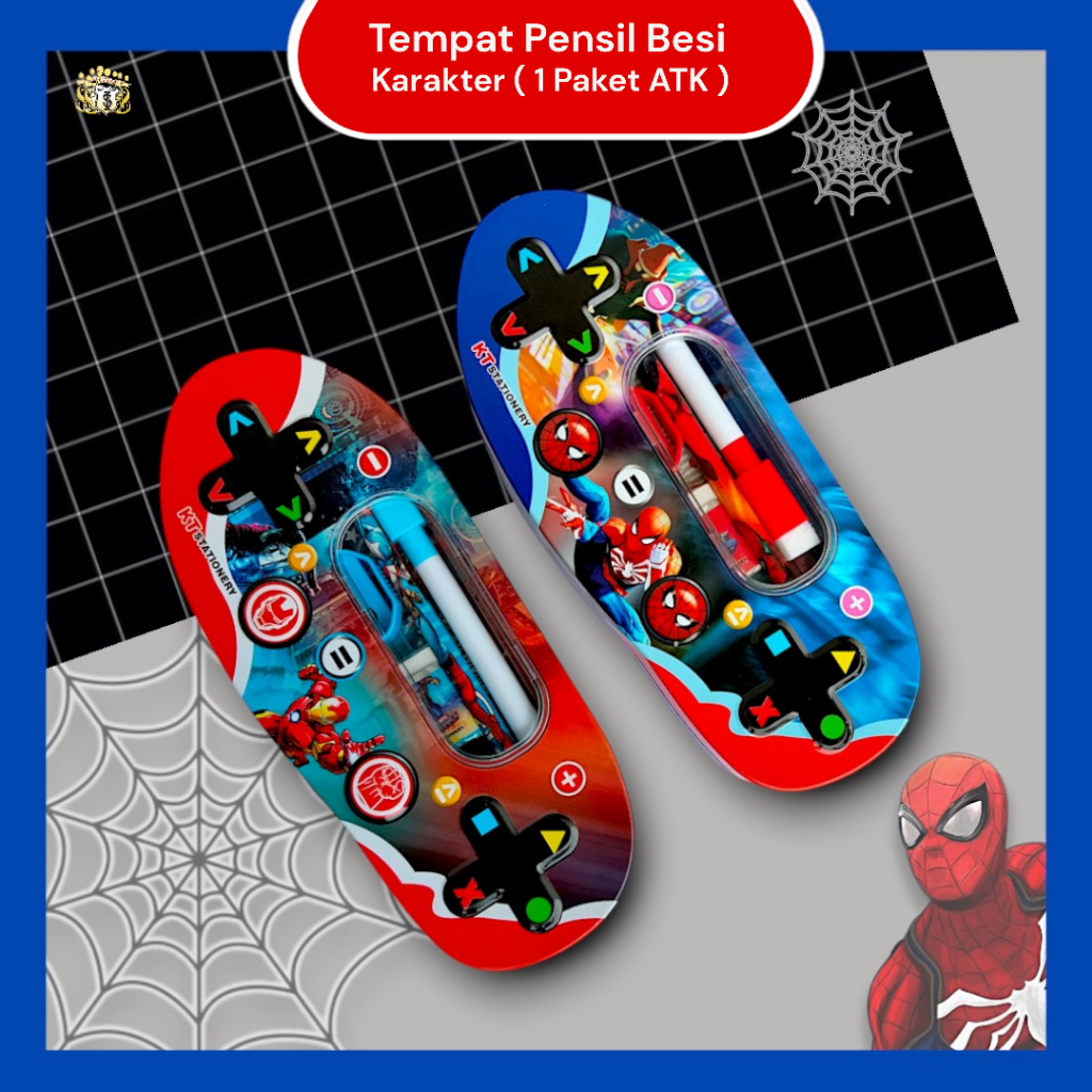 

[ Free Paket Atk ]Tempat Pensil Besi Karakter Spiderman / Ironman / Lepak Susun Karakter Sekolah