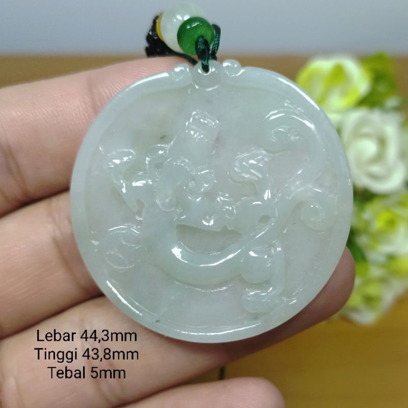 Giok Naga Rejeki Jade Asli Sertifikat Type A