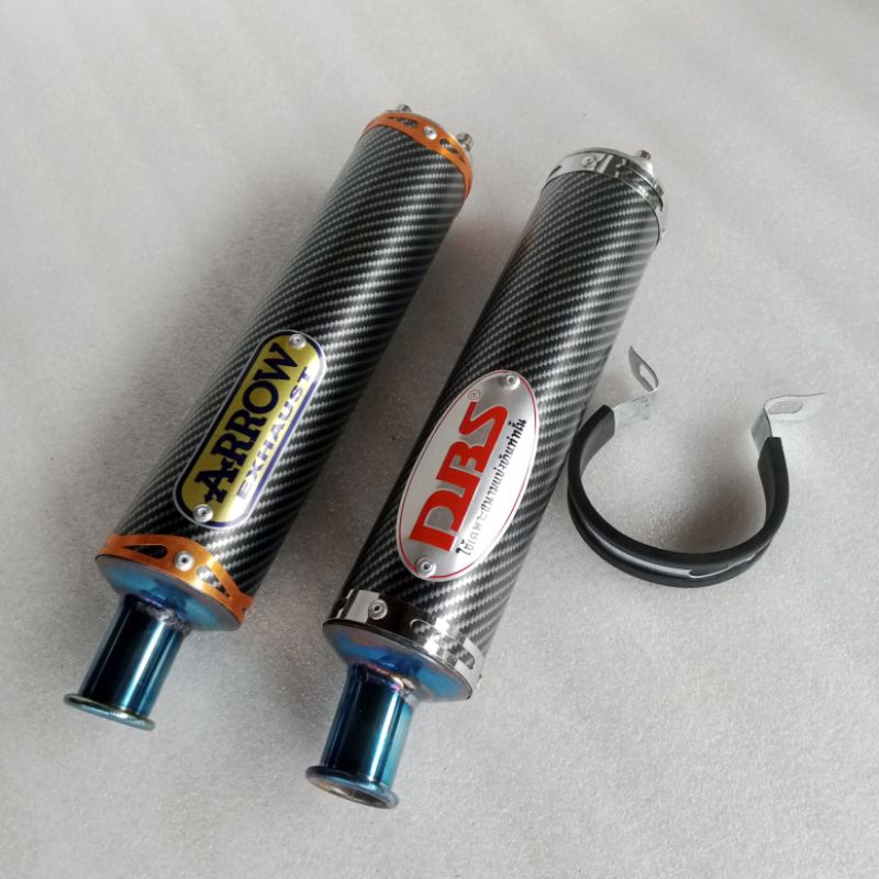 DBS Canister 2Stroke Stainless Carbon type only - Muffler/Ekzos 2Stroke
