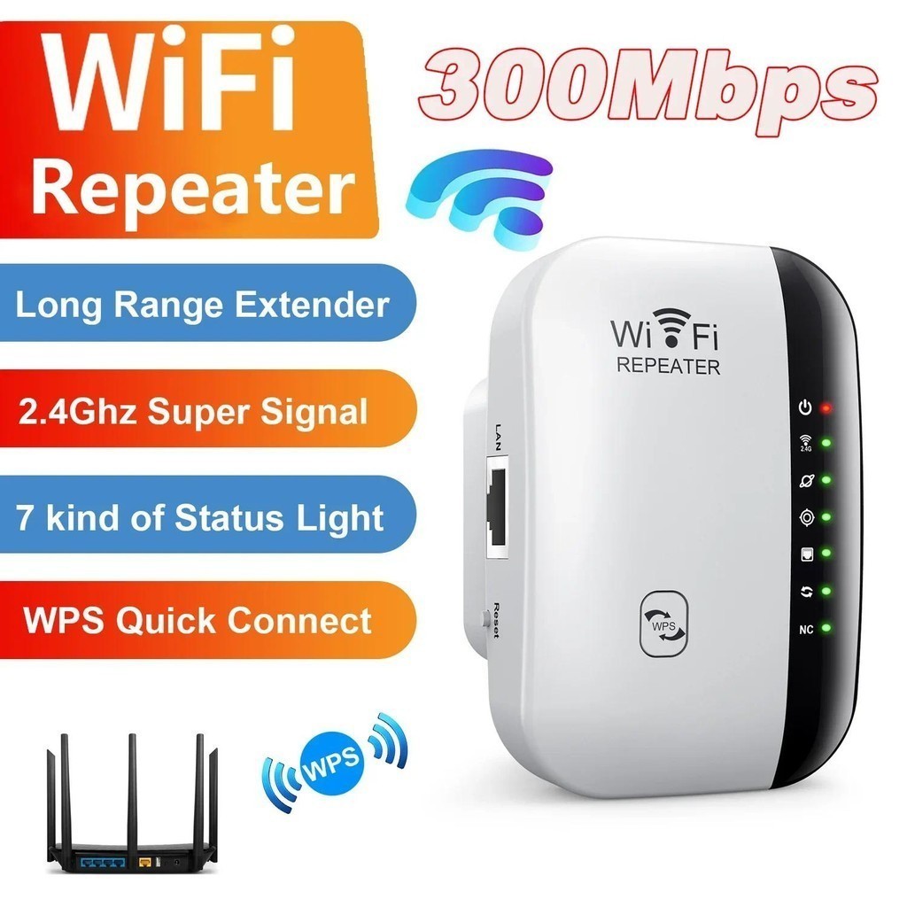 WiFi Repeater 300Mbps/Penguat wifi/Wifi extender/mini repeater/Sinyal WiFi Memperluas Jangkauan