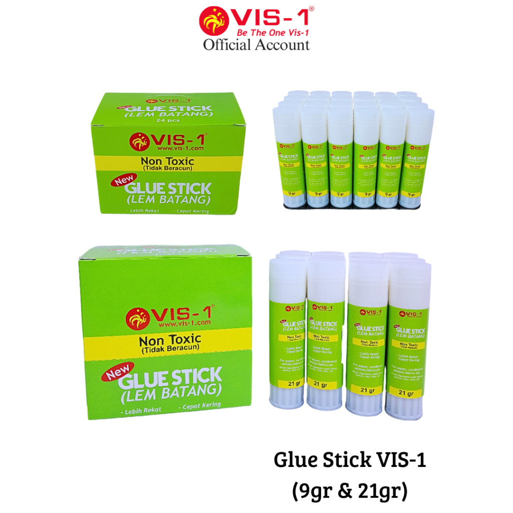 

VIS-1 - Glue Stick 9gram & 21gram / Lem Stik / Lem Kertas