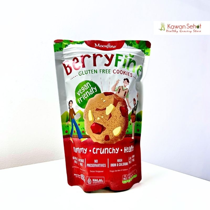 

Berryfine Gluten Free Cookies Mocafine 150gr| Cookies Sehat Berry Fine