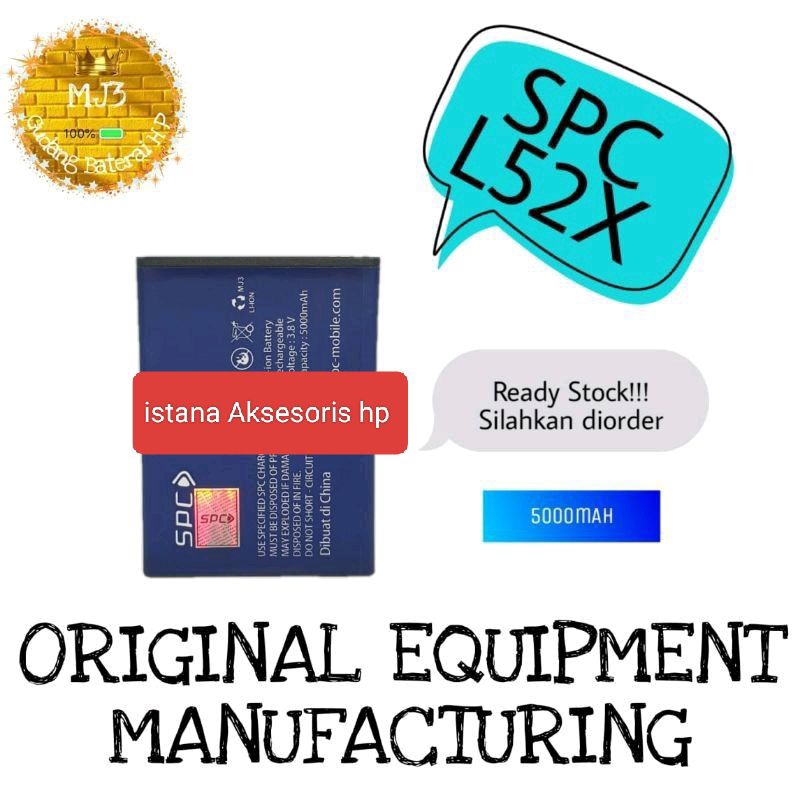 Baterai Battery Batre Original SPC L52X/S25 100% SPC