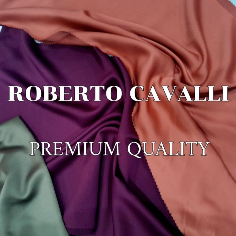 Kain Roberto Cavalli Premium Silk - roberto cavalli - silk premium - satin silk - maxmara silk -  sa