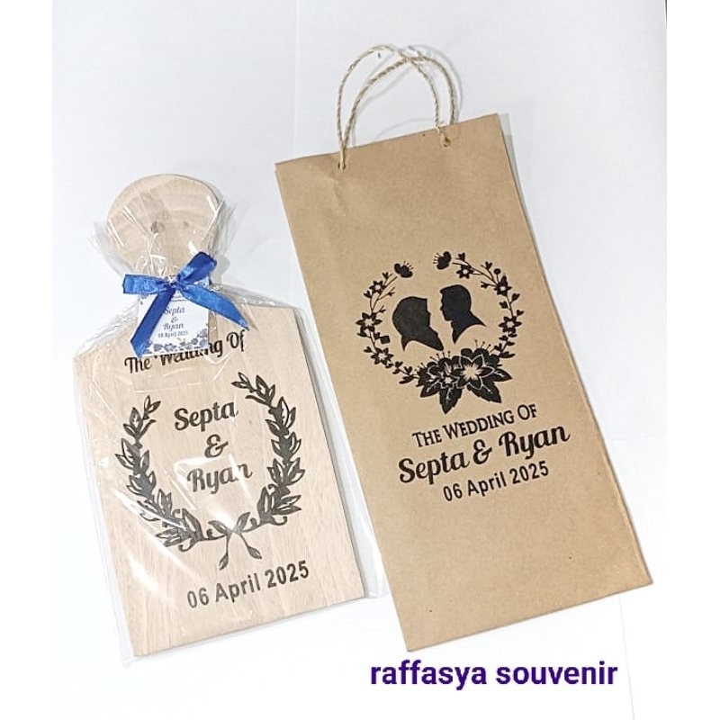 

souvenir pernikahan talenan plus paperbag