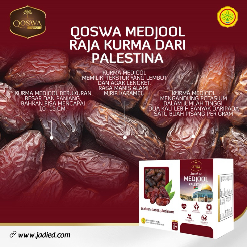 

KURMA QOSWA MEDJOOL PALESTINA 500gr TERMURAH