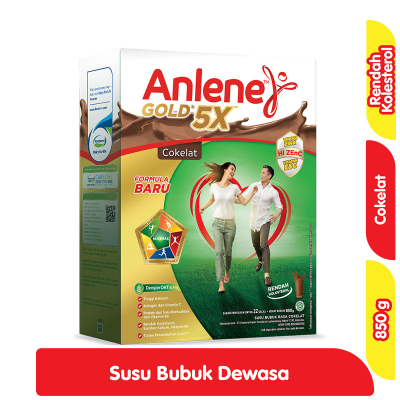 

Anlene Gold 5X Susu Bubuk Dewasa Cokelat 850 gram murah