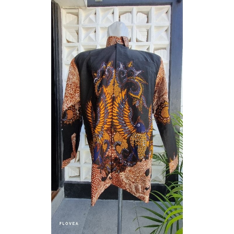 Batik Tulis madura Flovea/ Kemeja Batik pria KF25 001