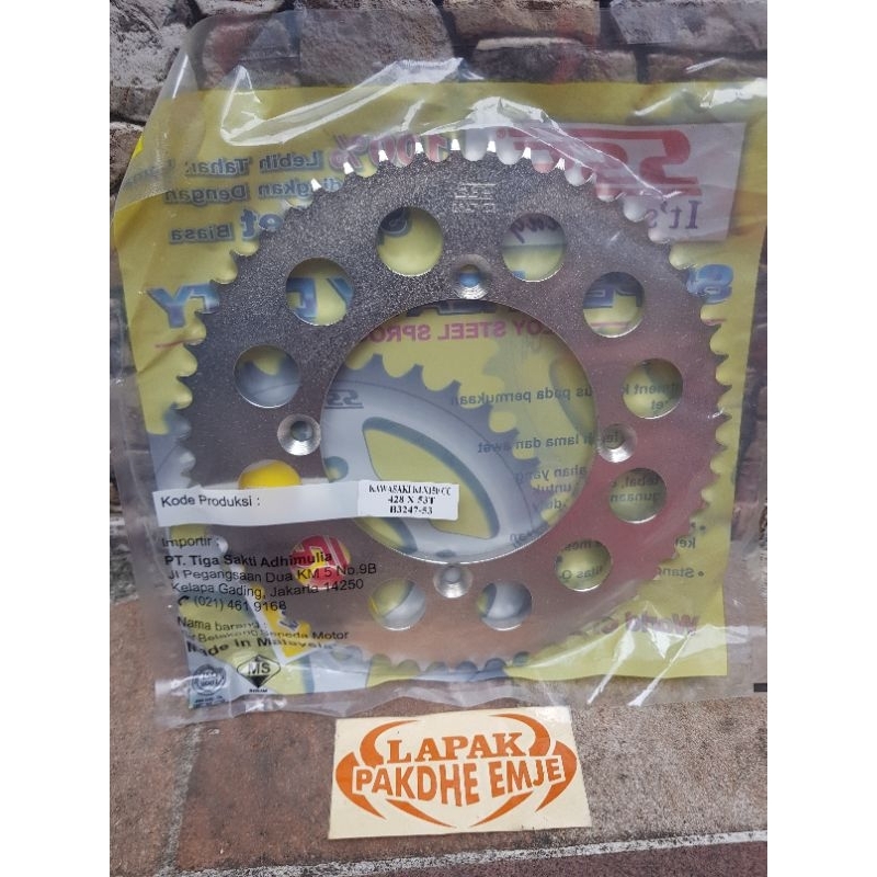 GEAR BELAKANG SSS 428 53 KLX 150 D TRACKER ORIGINAL SSS GER GIR